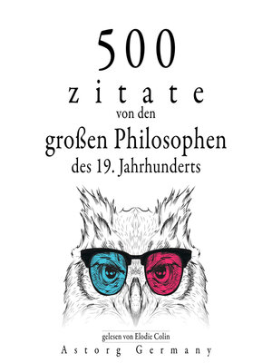 cover image of 500 Zitate von den großen Philosophen des 19. Jahrhunderts